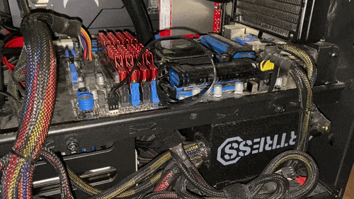 My real computer catching on fire.